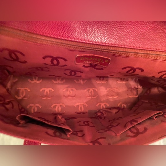 Chanel Tote Leather CC Logo on front AUTHENTIC VGUC - Picture 12 of 16